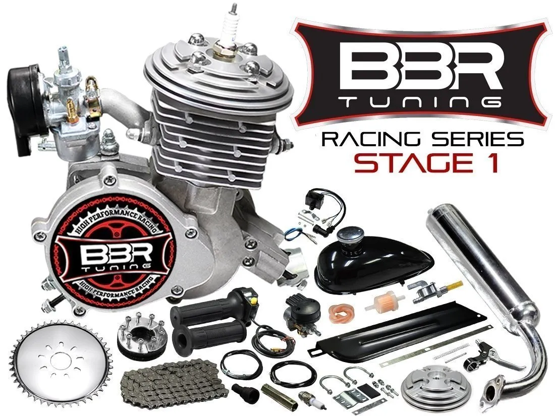 F-Zero Motorized Bike   BBR Tuning 2-Stroke Stage 4 Performance Engine