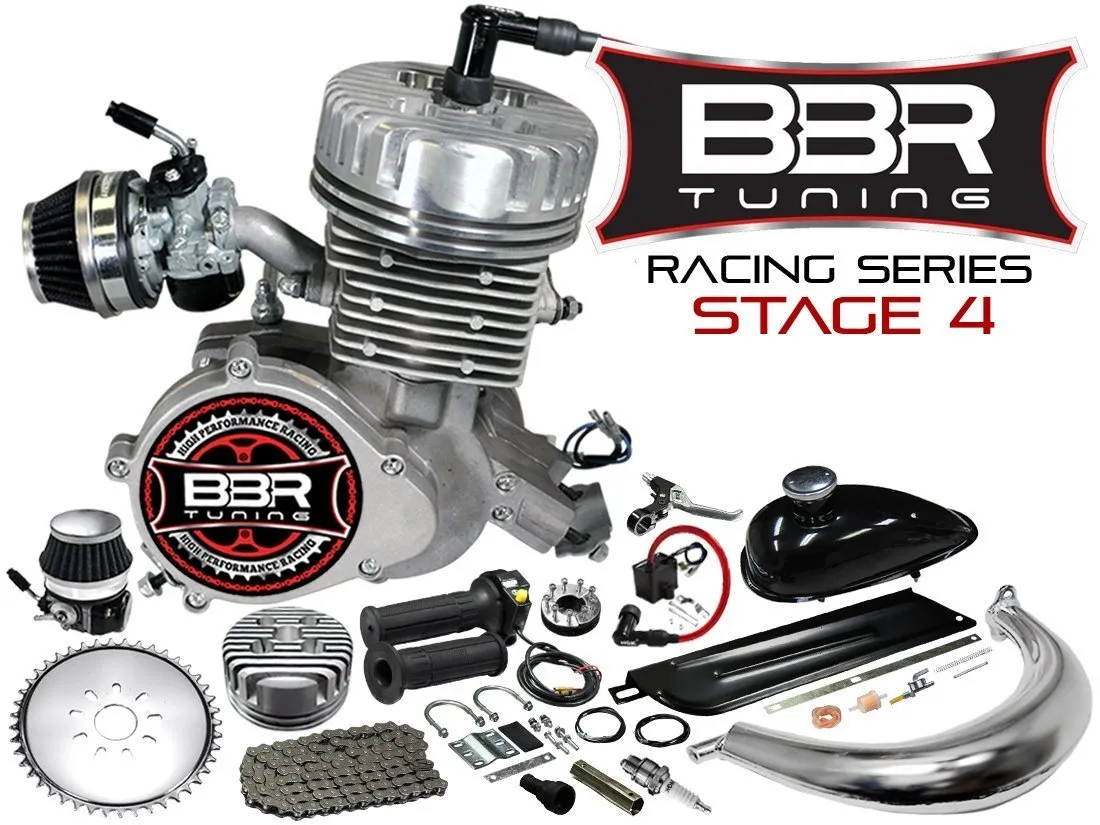 F-Zero Motorized Bike   BBR Tuning 2-Stroke Stage 4 Performance Engine