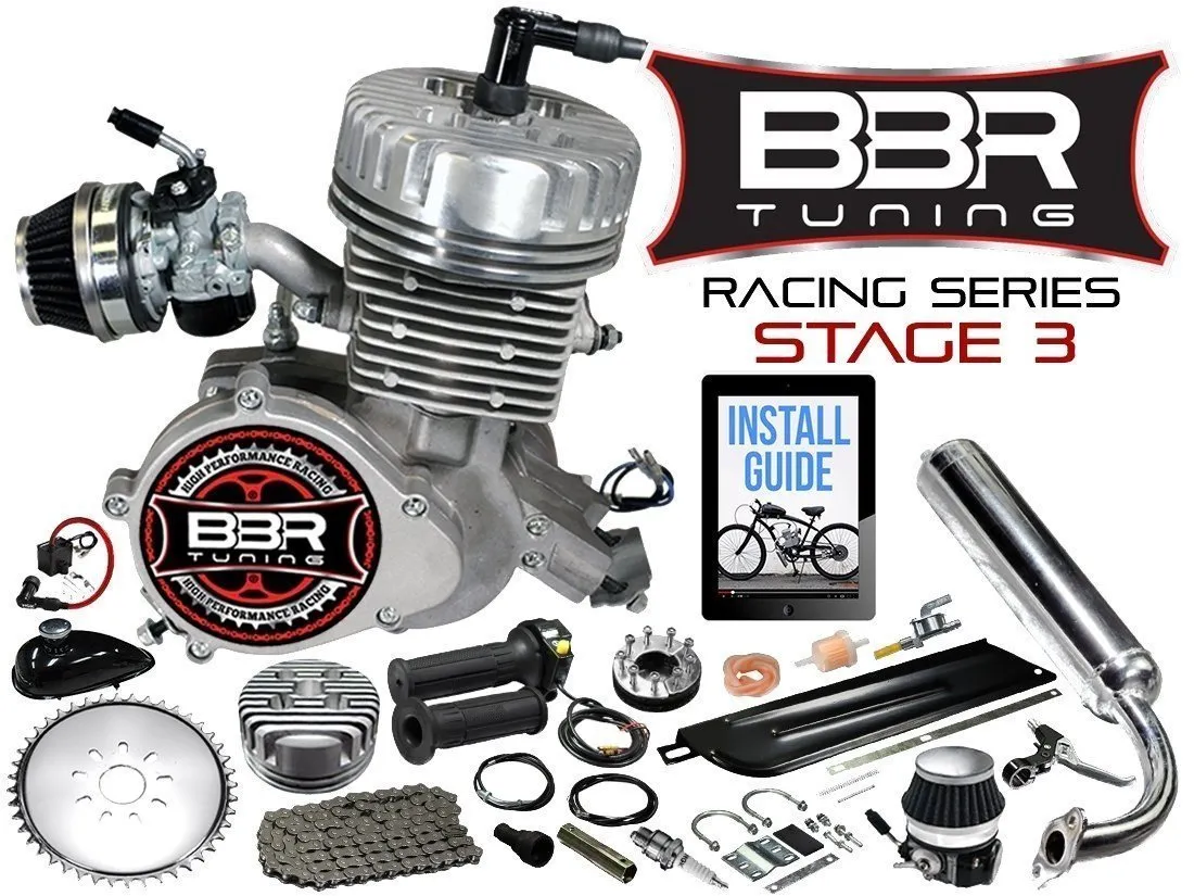 F-Zero Motorized Bike   BBR Tuning 2-Stroke Stage 4 Performance Engine