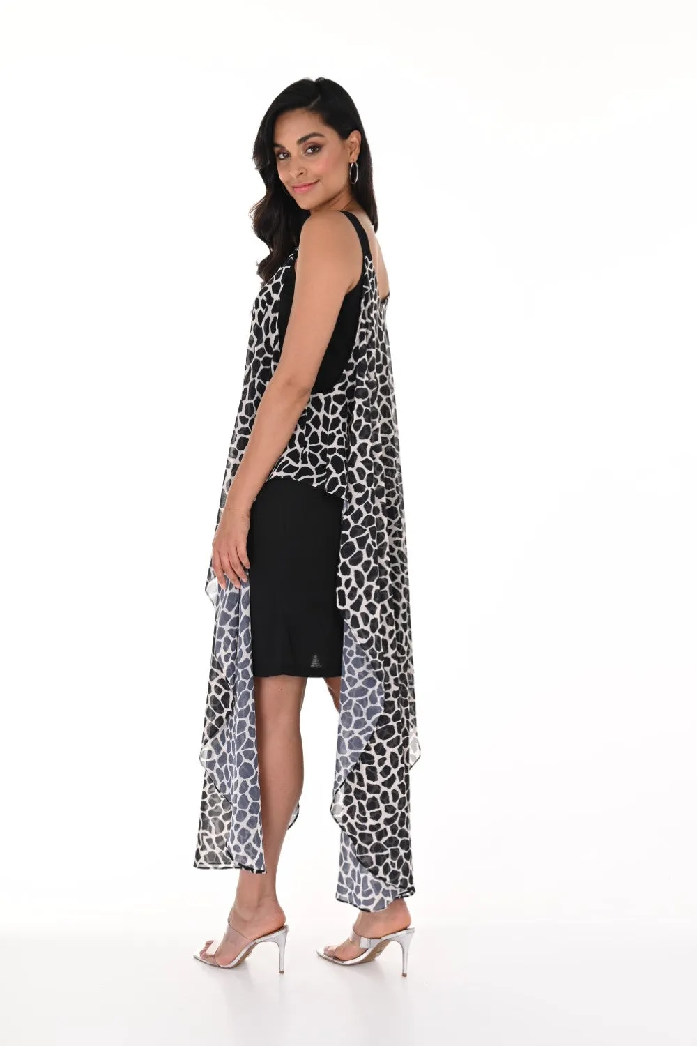 Frank Lyman Dress 246208U Black/Beige