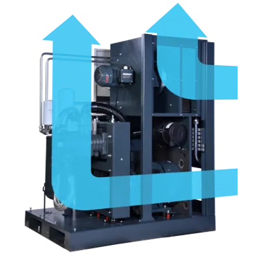 FS-Curtis NxV18 - 25hp Variable Speed Rotary Screw Air Compressor, Tank Mounted