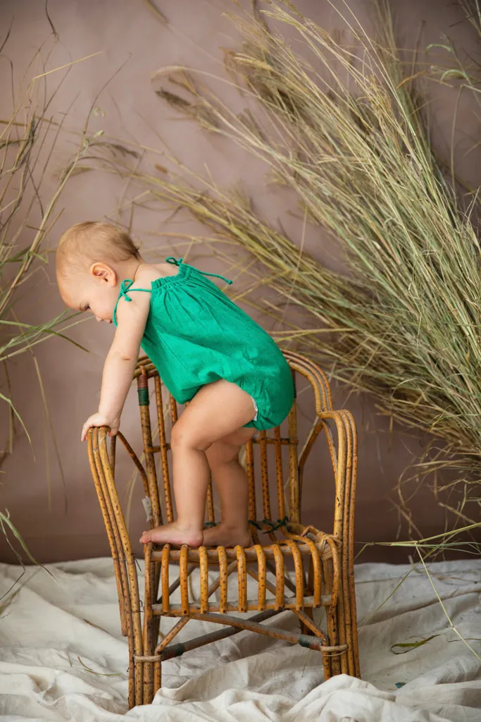 Guppie Romper - Kelp