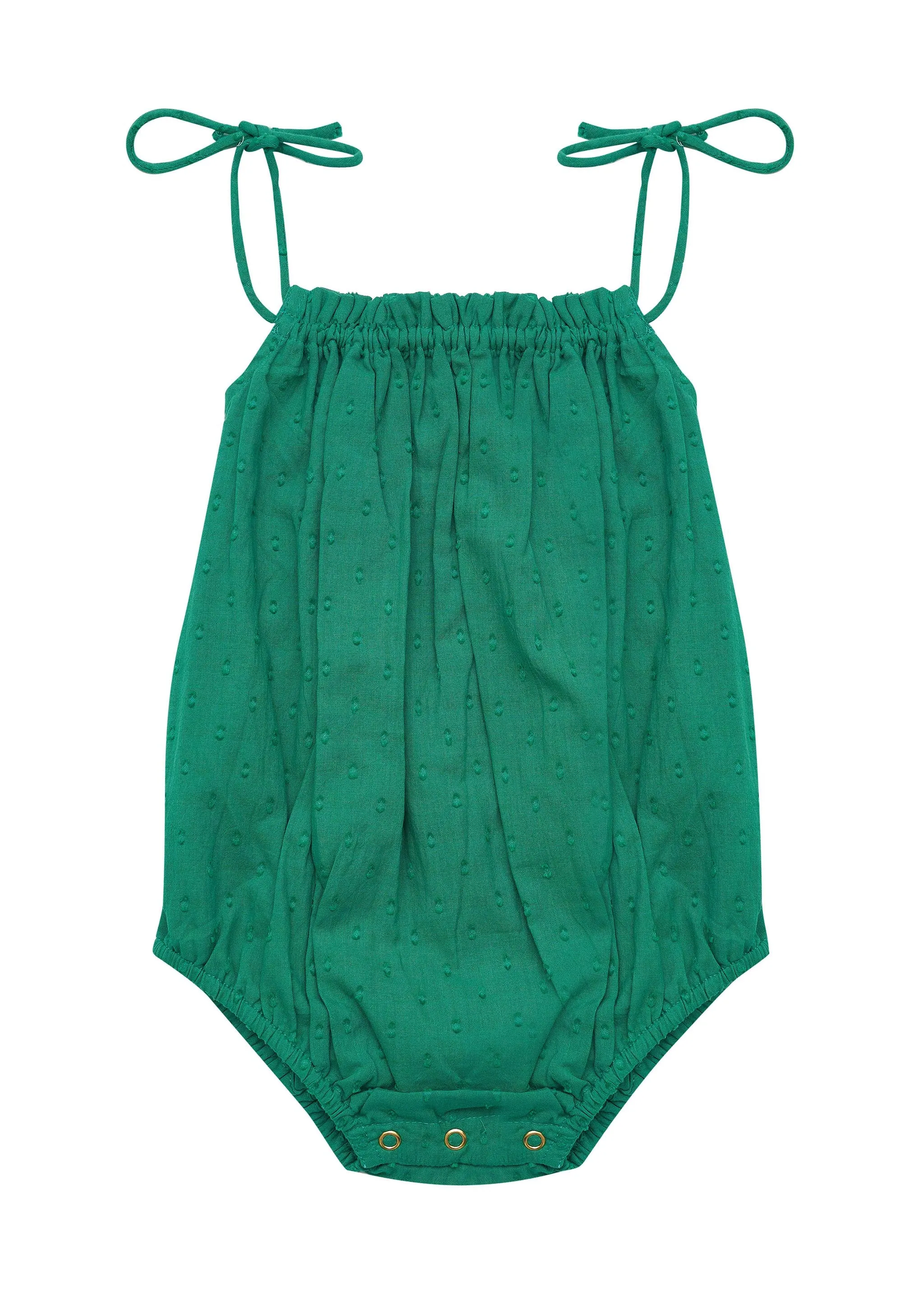 Guppie Romper - Kelp