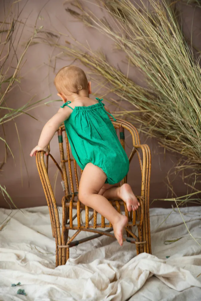 Guppie Romper - Kelp