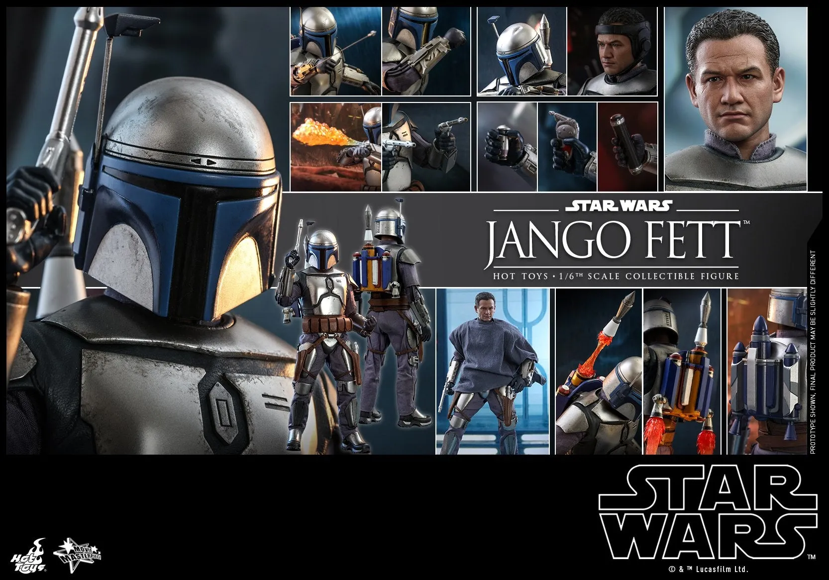Hot Toys - MMS589 - Star Wars Episode II Attack of the Clones™ - 1/6th scale Jango Fett™ Collectible Figure