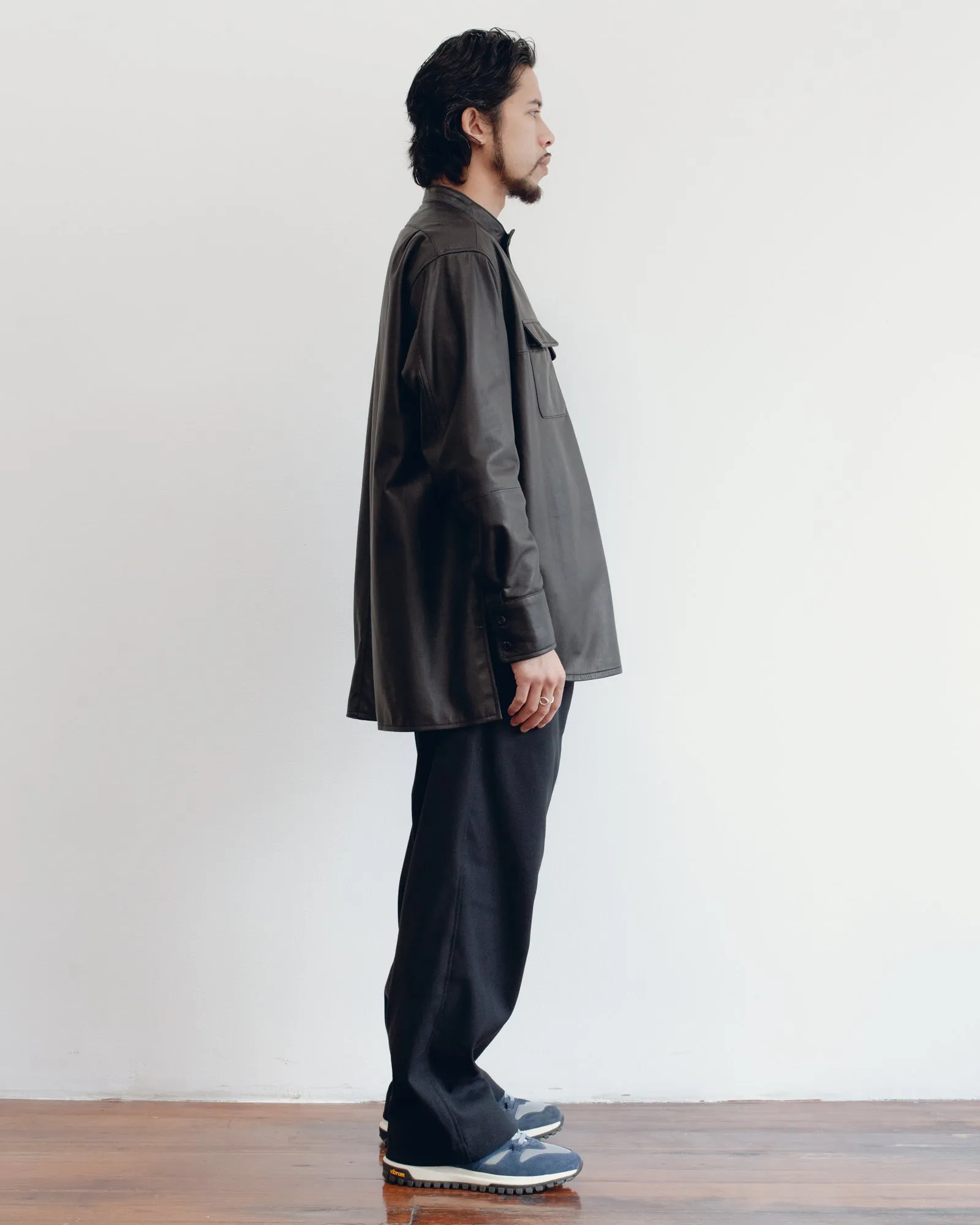 “JAMES” CLASSIC BAND COLLAR SHIRT