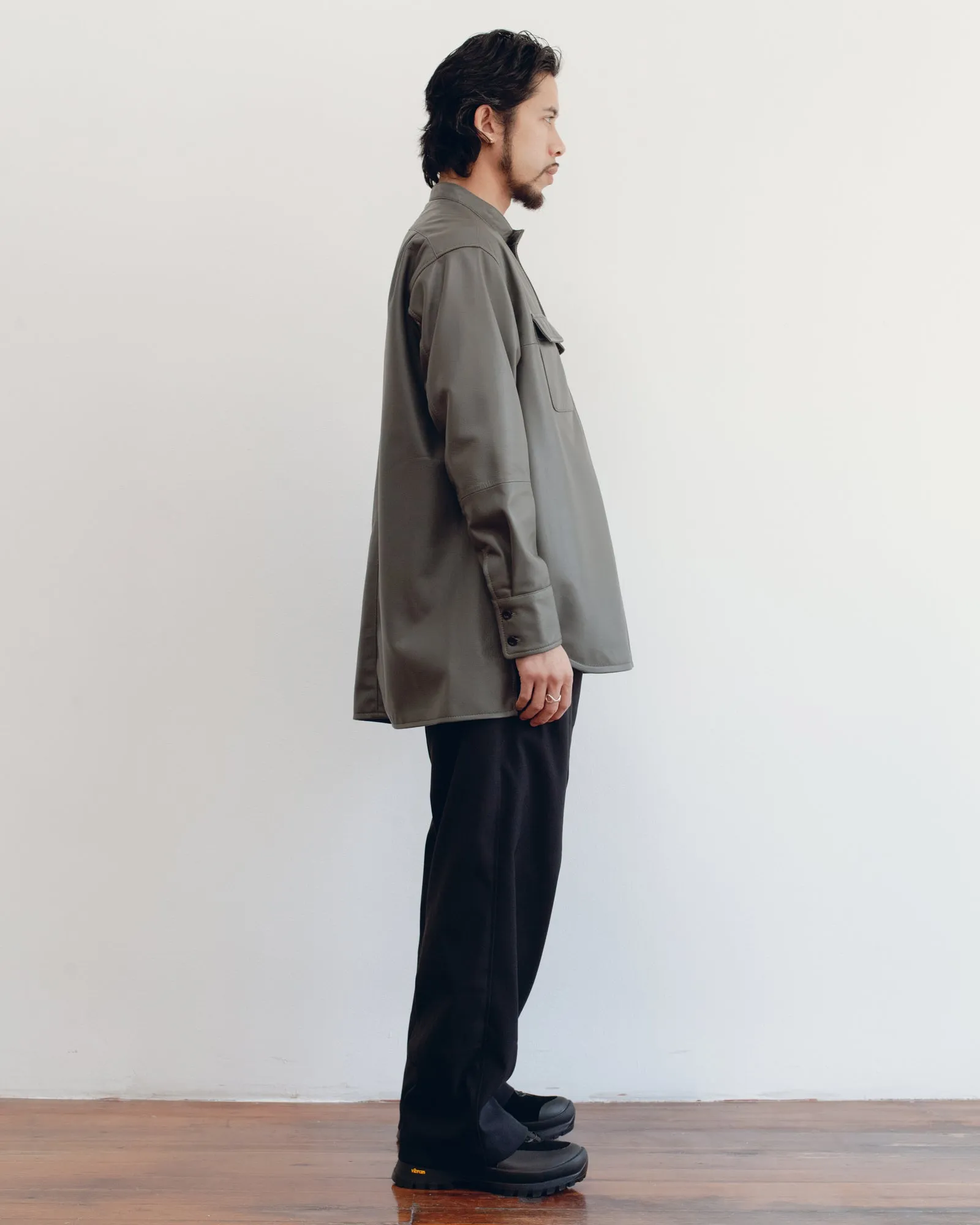 “JAMES” CLASSIC BAND COLLAR SHIRT