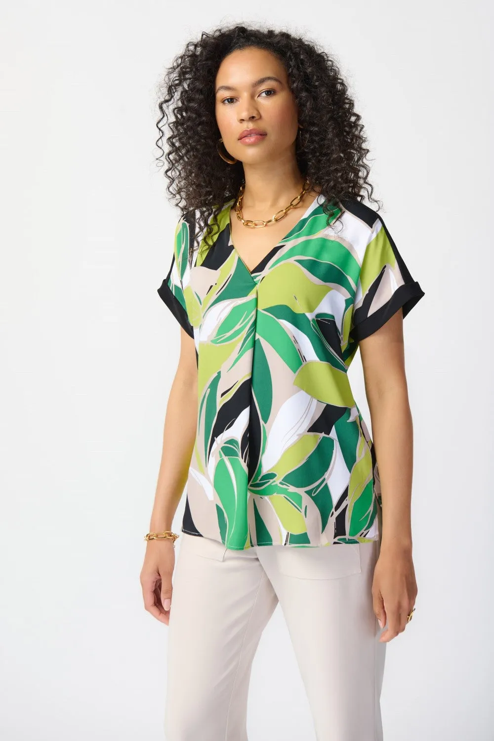 Joseph Ribkoff Top 241175 Vanilla/Multi