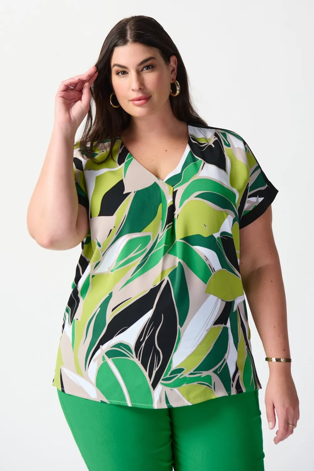 Joseph Ribkoff Top 241175 Vanilla/Multi