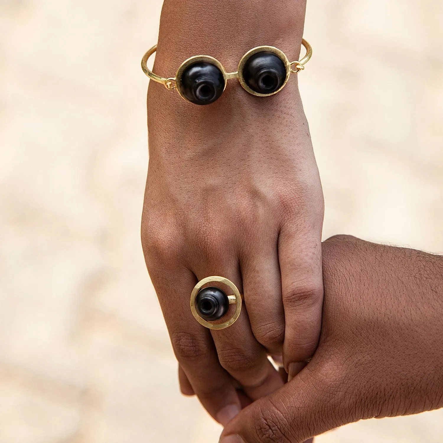 Kalash Ring | Conceptual Jewellery | 22kt Gold Plated | Dramatic Design