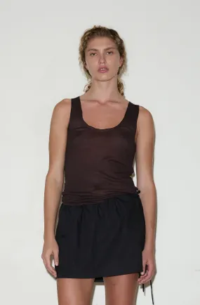 Knit Tank - Mahogany