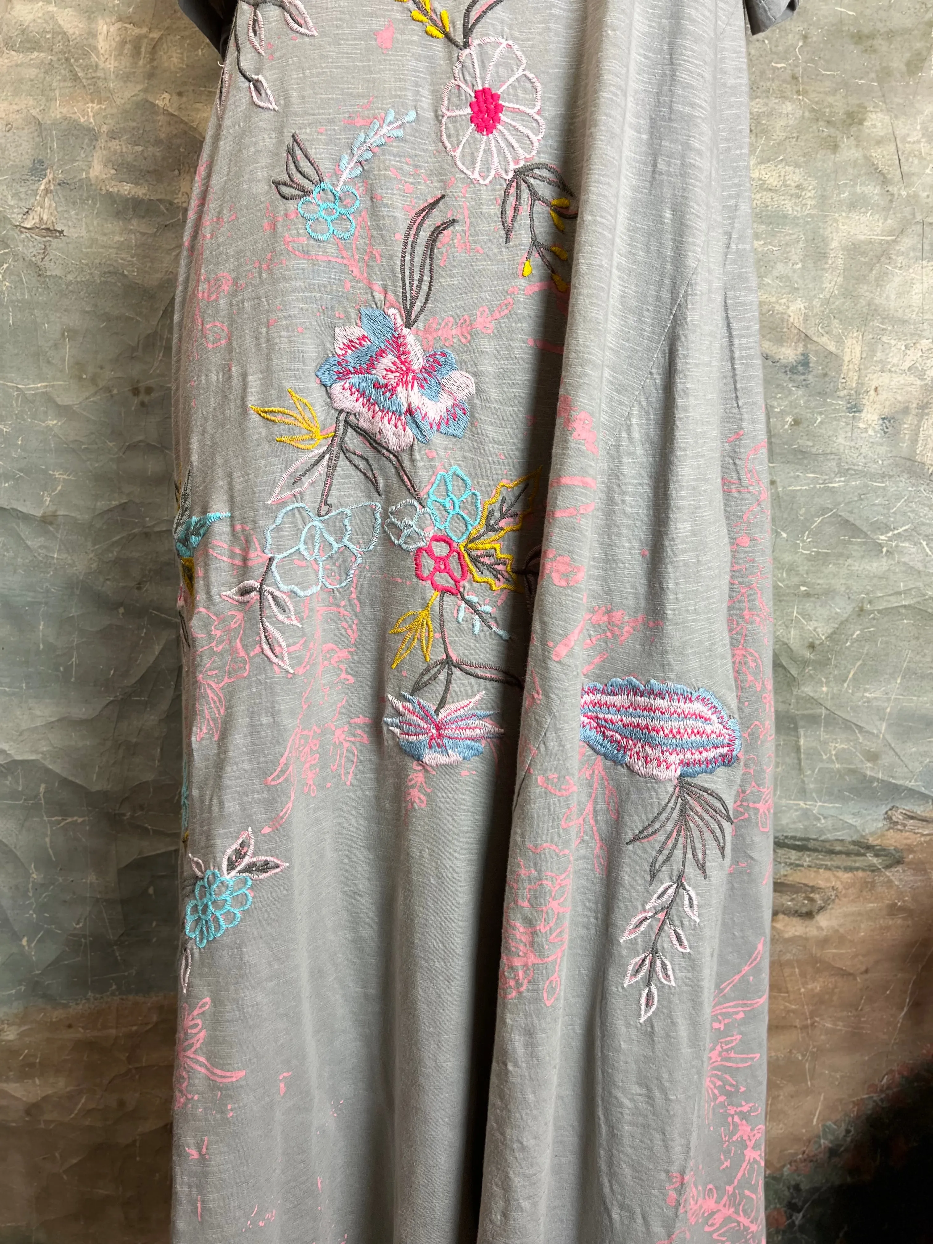KYREC53 QUINN T-SHIRT DRESS-Gray
