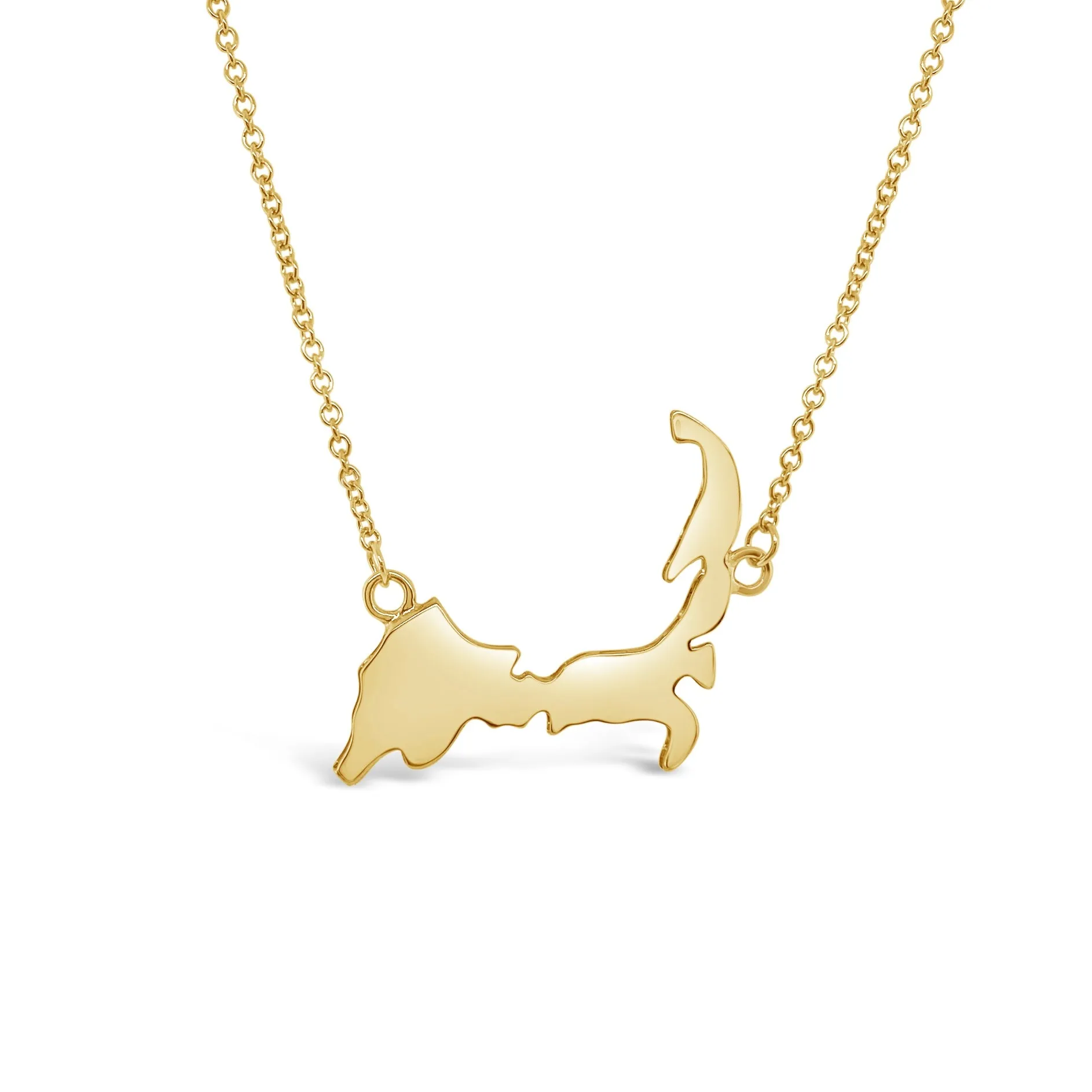 Large Cape Cod Map Necklace