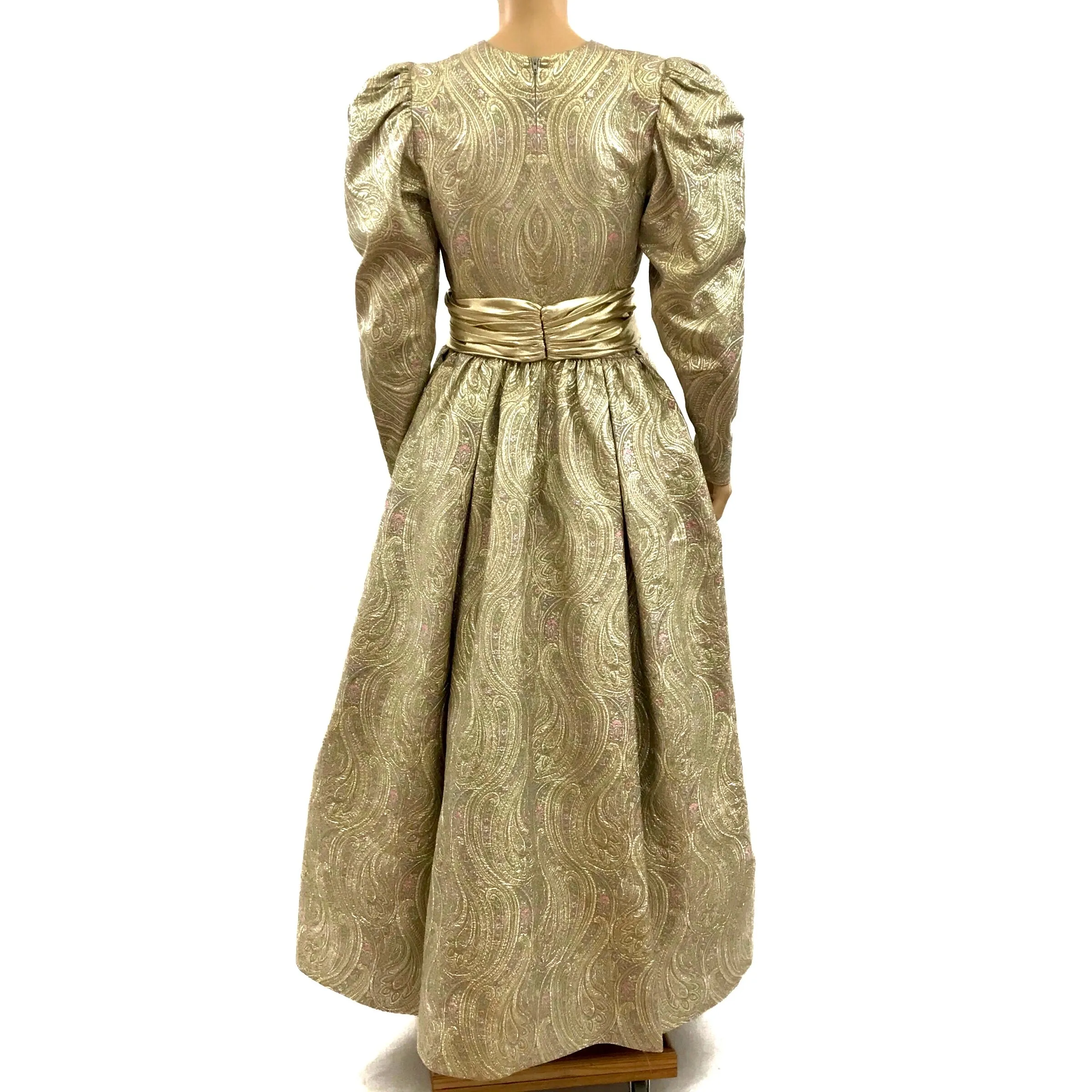 Leonard Vintage Gold Ball Gown Dress Size 8