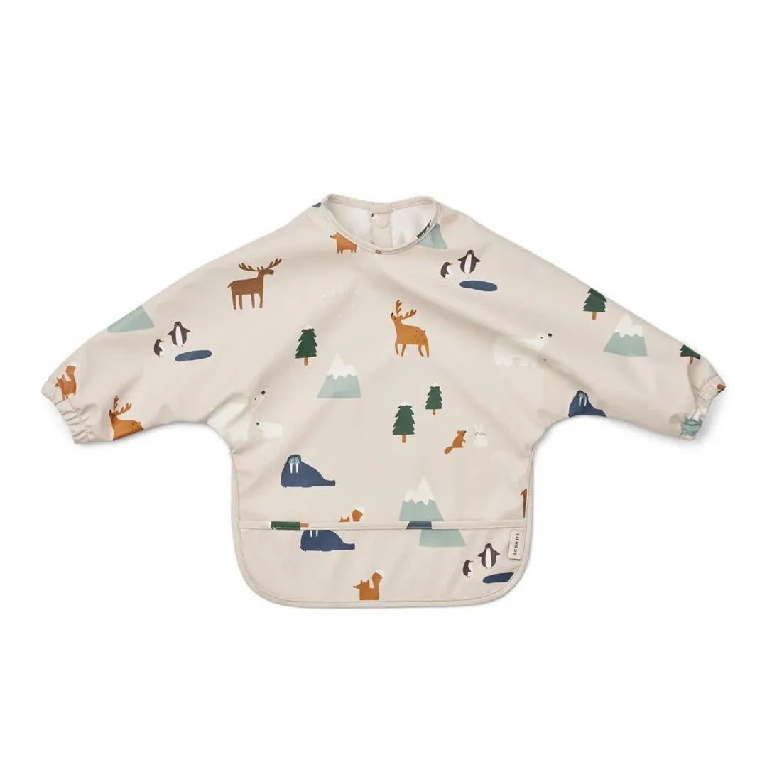 Liewood Merle Printed Cape Bib - Polar - Sandy