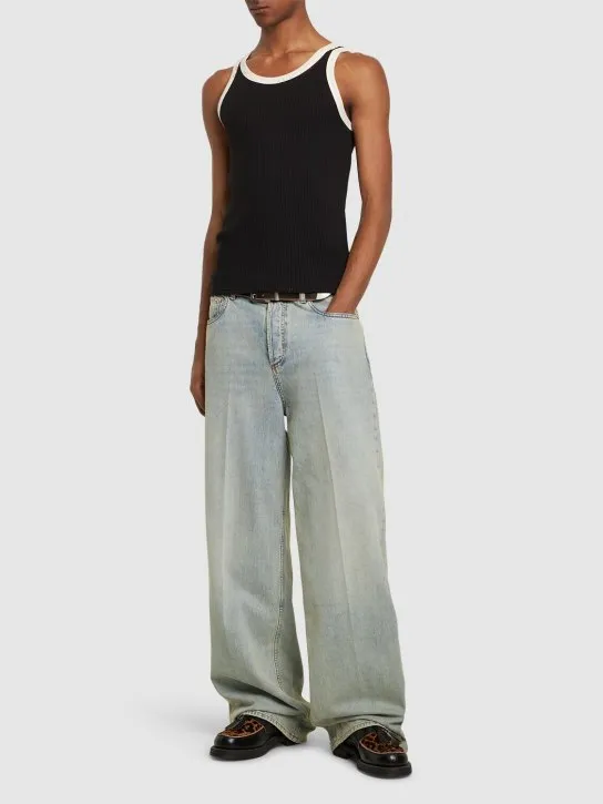 Marni   Ribbed jersey tank top 