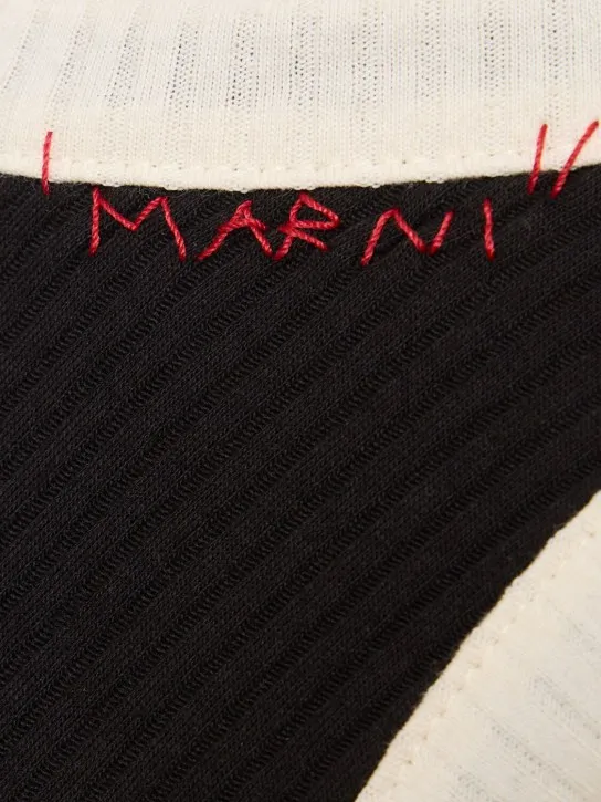 Marni   Ribbed jersey tank top 