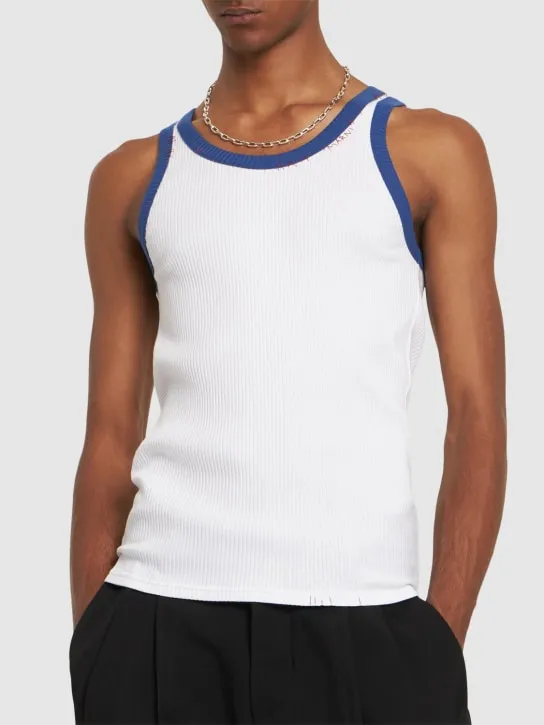 Marni   Ribbed jersey tank top 