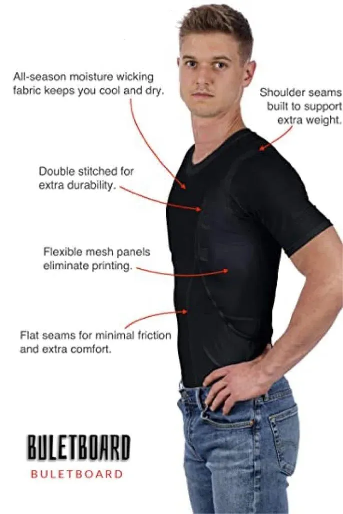 Men/women's Concealed Leather Holster T-shirt