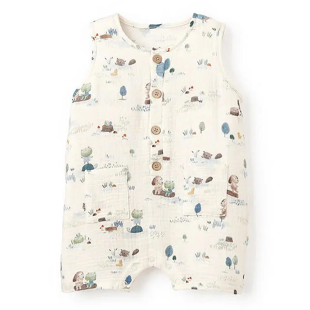 Organic  Muslin Shortall Pond Friends