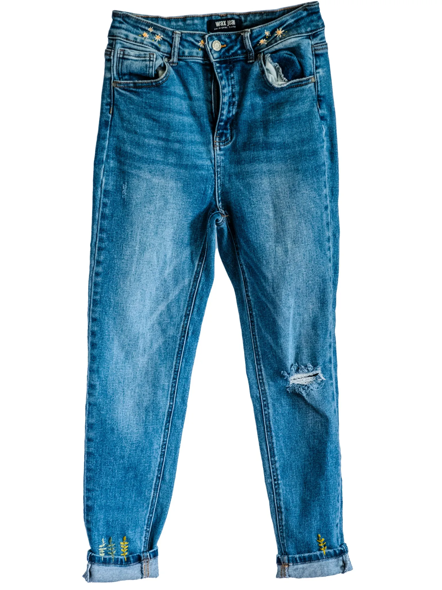 Patchwork Denim | Waist 29 Size 8-9-10 | WAX skinny | THE DOLLY ICON JEANS | #21