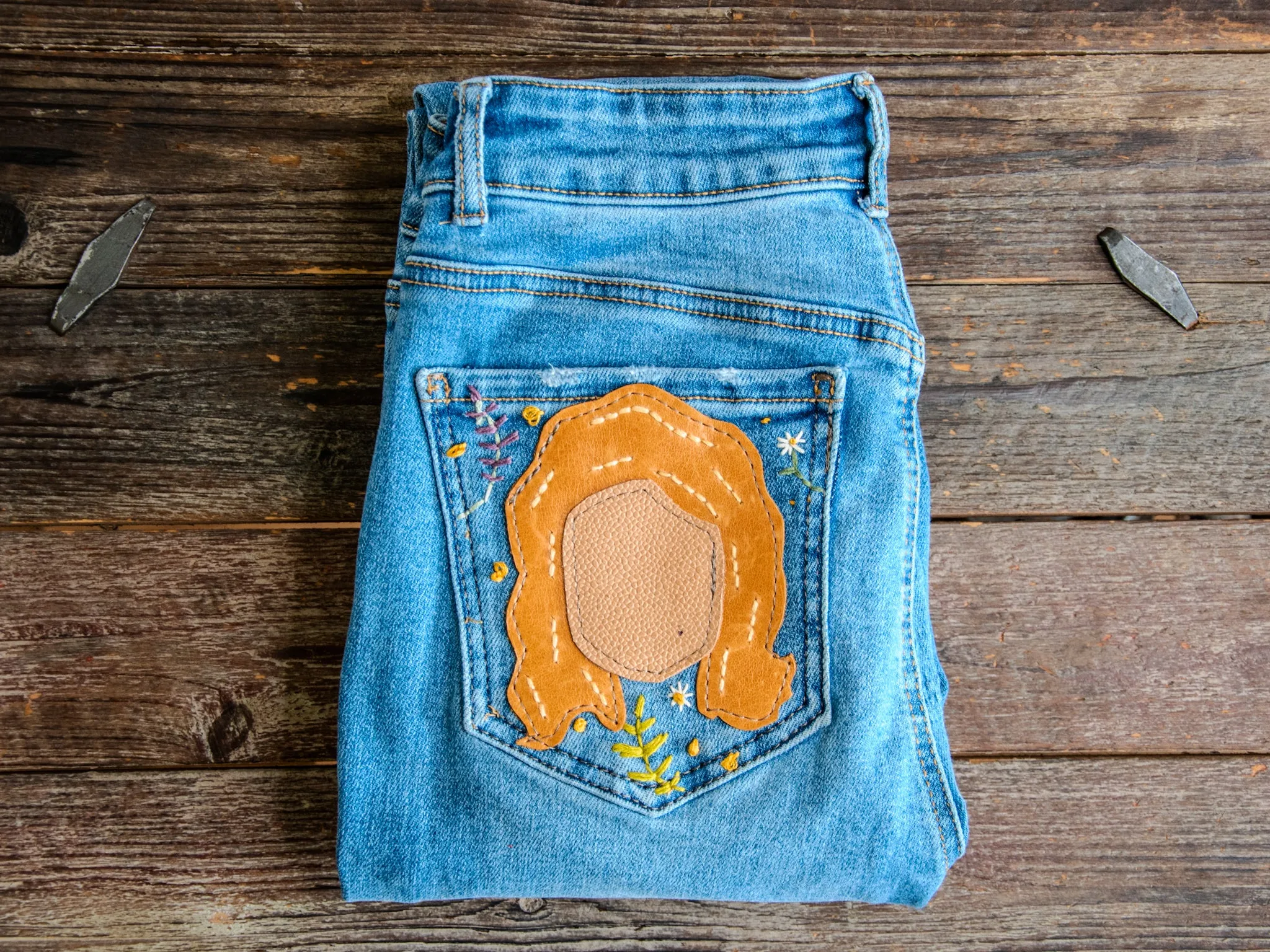 Patchwork Denim | Waist 29 Size 8-9-10 | WAX skinny | THE DOLLY ICON JEANS | #21