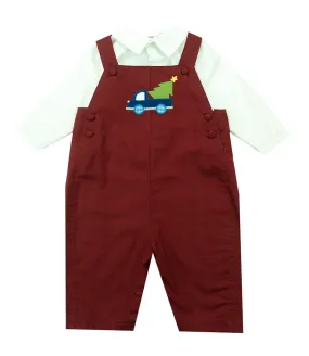 Petit Ami Two Piece Holiday Applique Longall