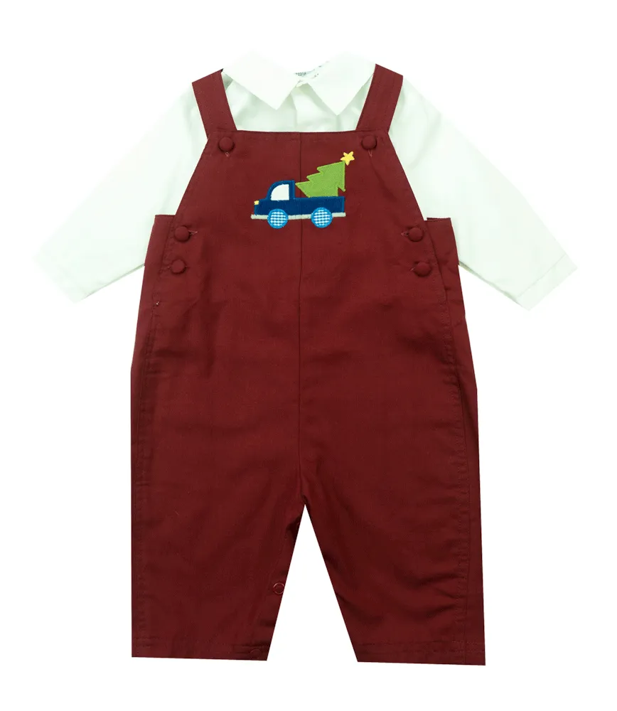 Petit Ami Two Piece Holiday Applique Longall