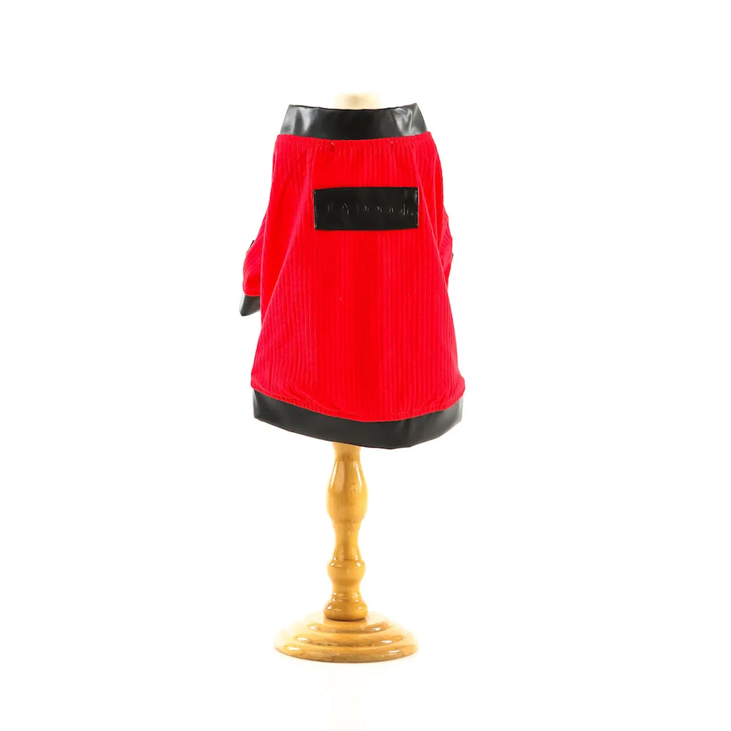 Posh Tail Faux Leather Pet Shirt | High Fashion | Toy Doggie