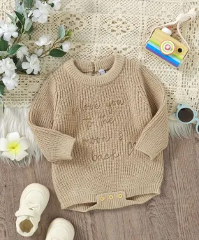 "Love You to the Moon & Back" Beige Romper