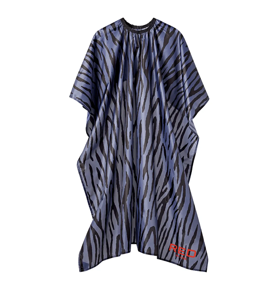 Red by Kiss Salon All Purpose Salon Cape Black, Zebra Nylon #SA05