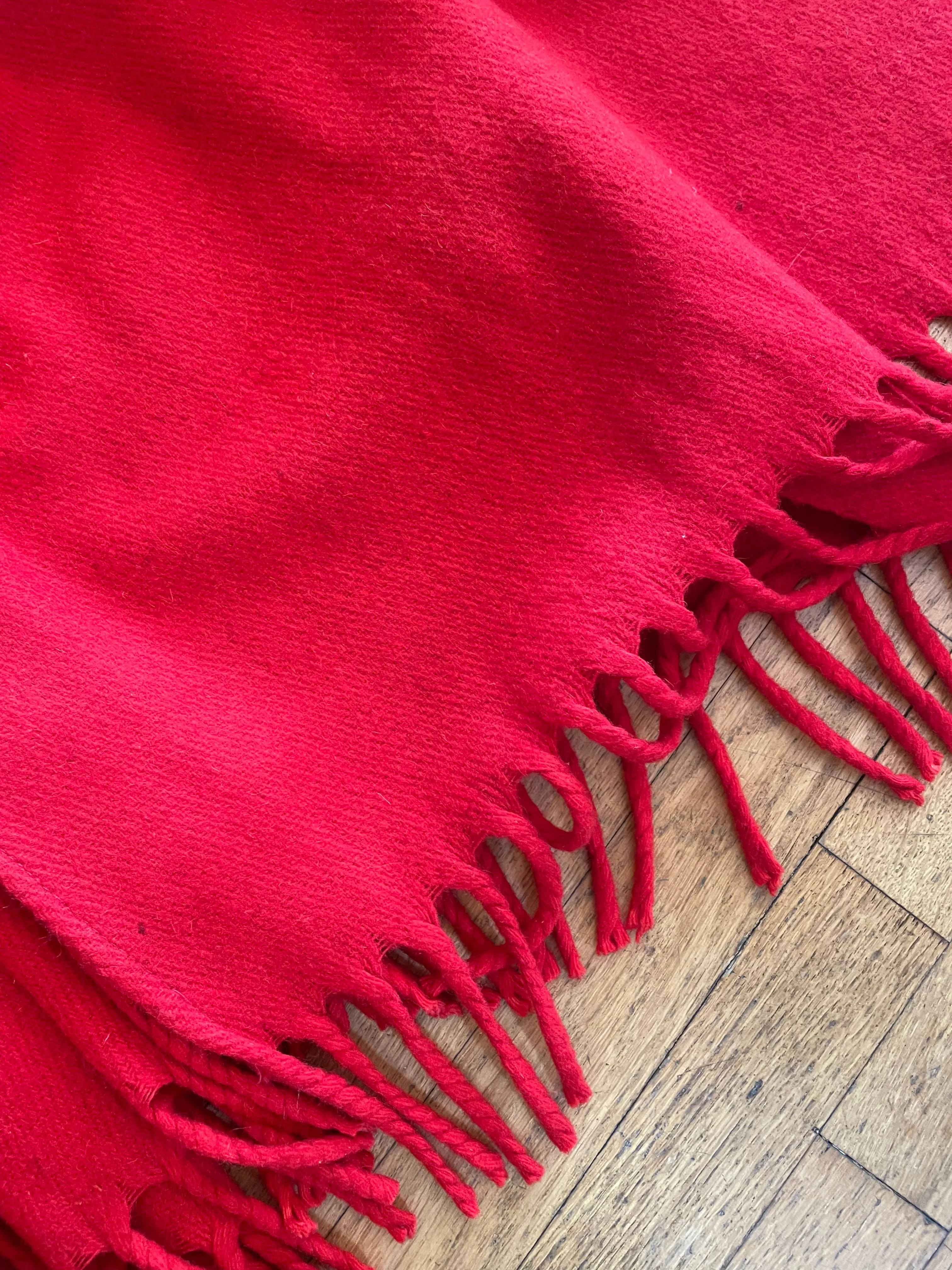 Red Fringed Cape