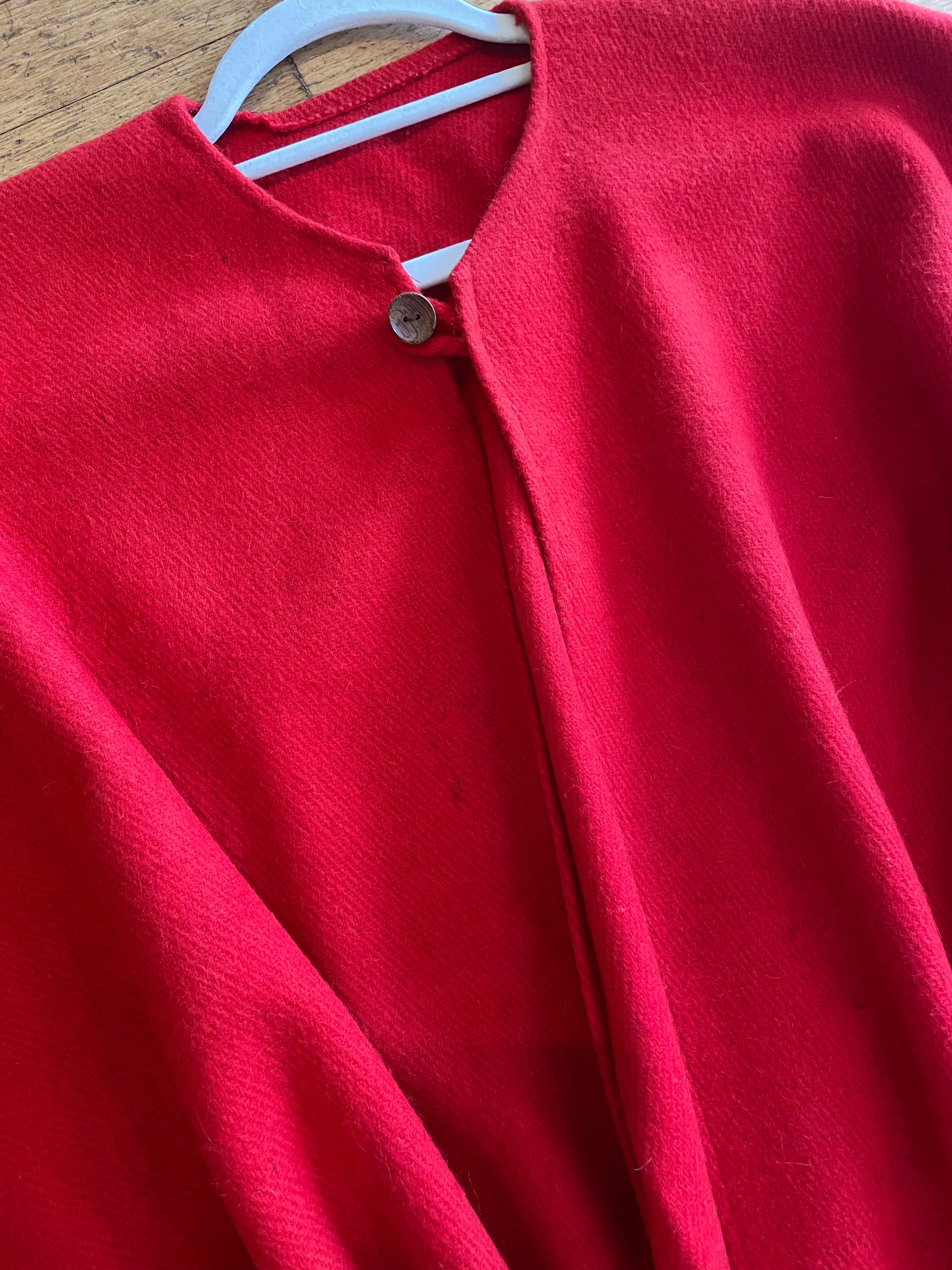 Red Fringed Cape