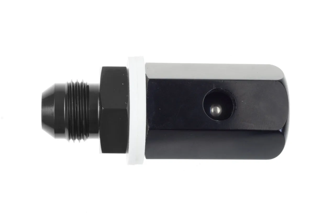 Redhorse Performance -6AN Male Roll Over Vent Valve - Black - 566-06-2
