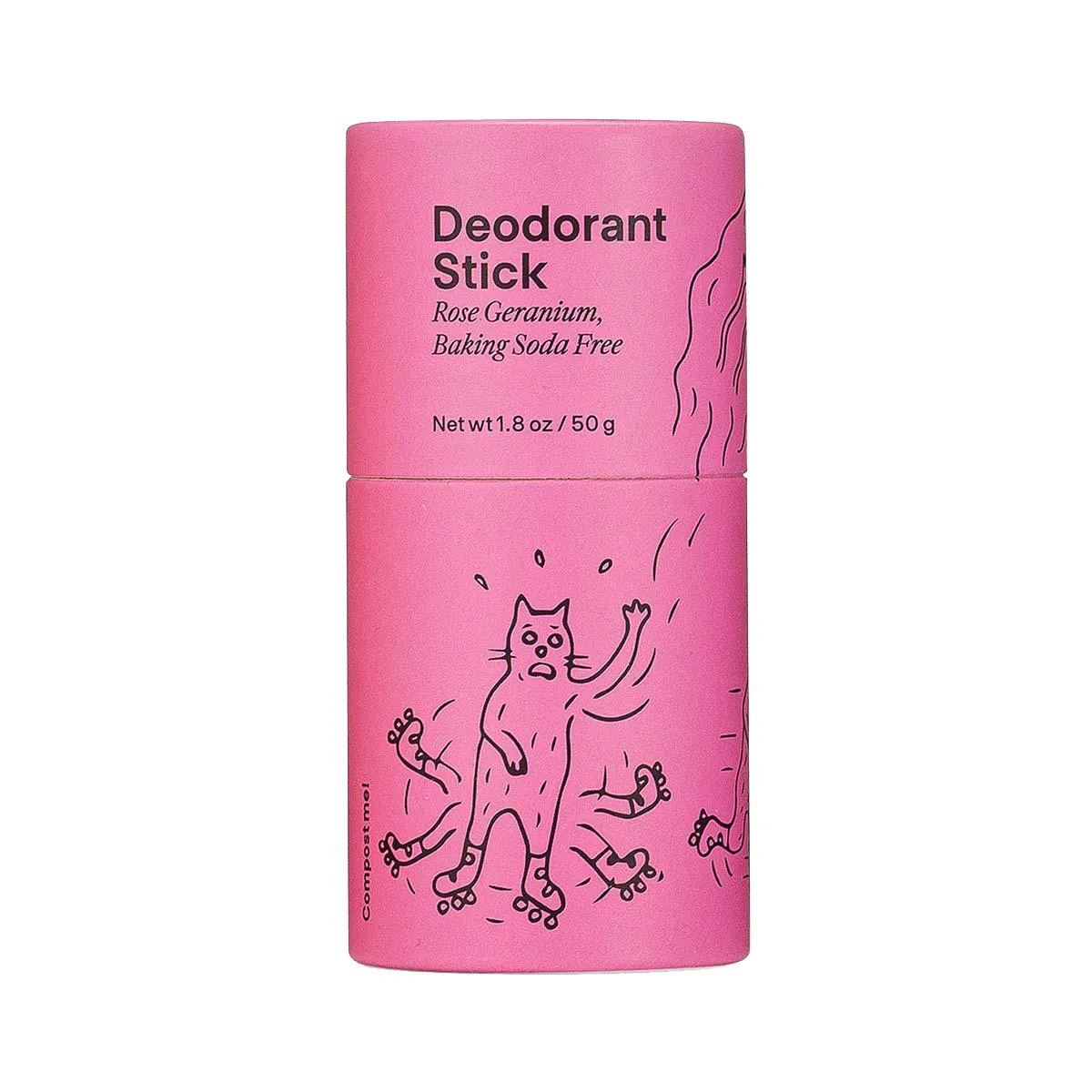 Rose Geranium Baking Soda Free Deodorant Stick