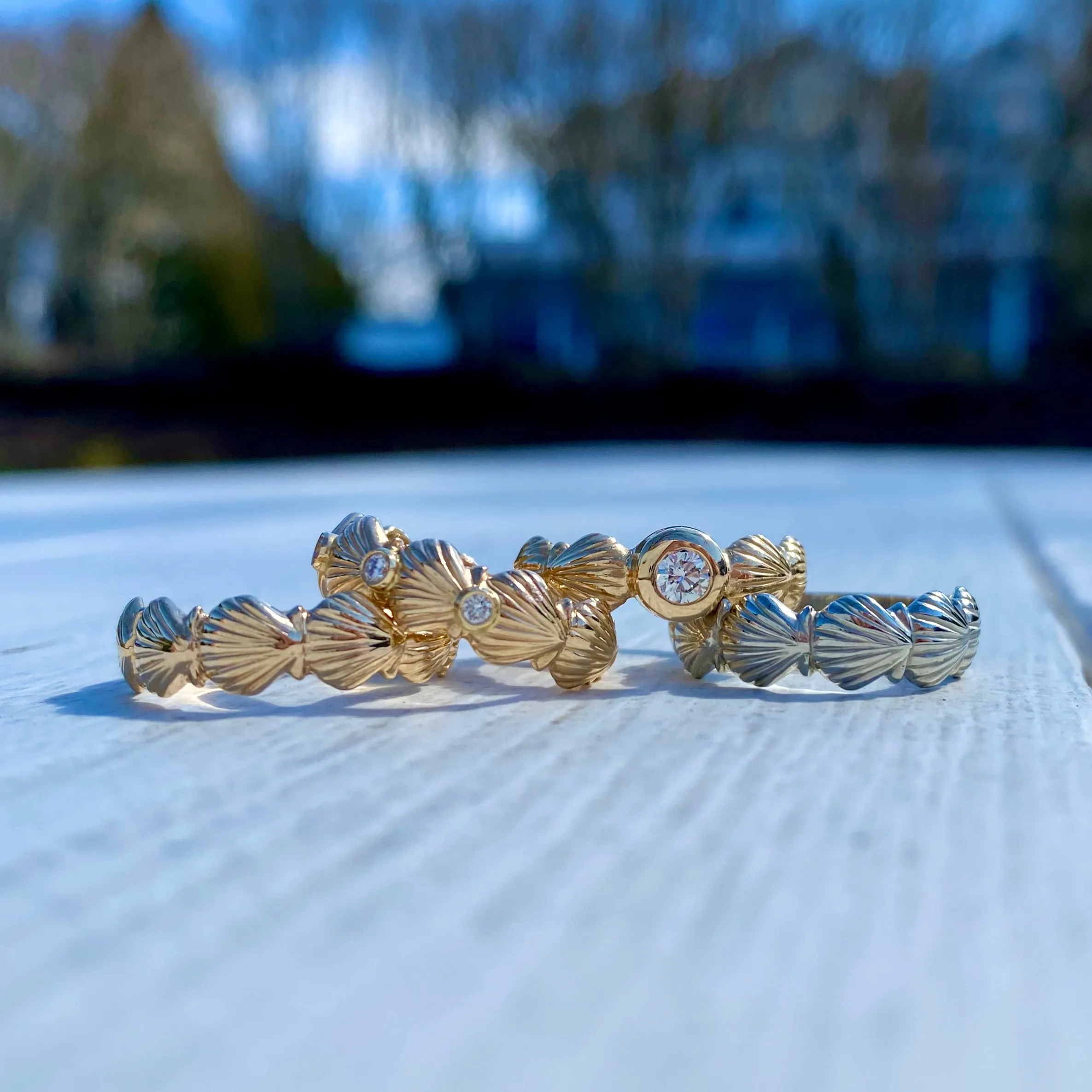 Scallop Shell Band Ring