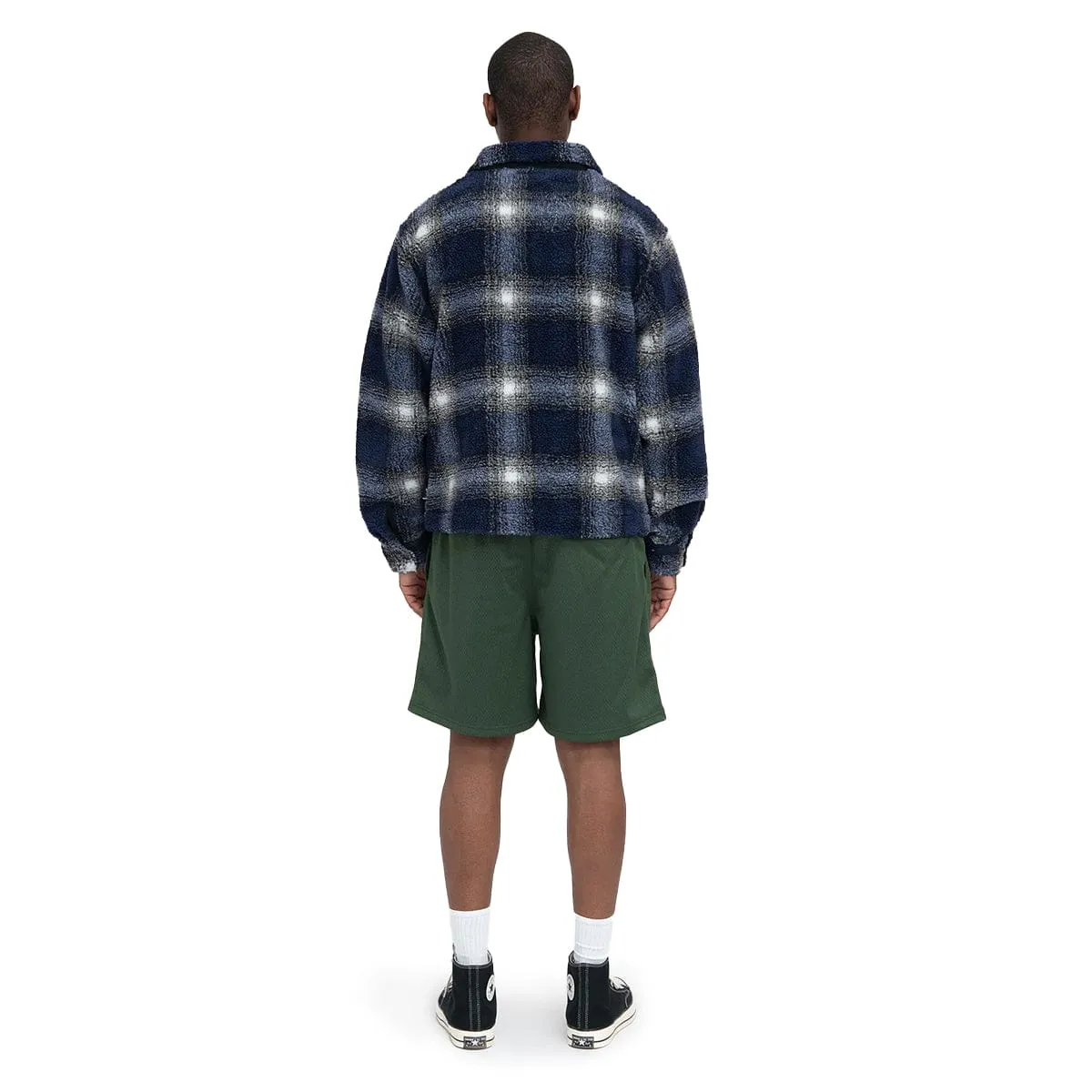 SHADOW PLAID SHEPARD ZIP SHIRT