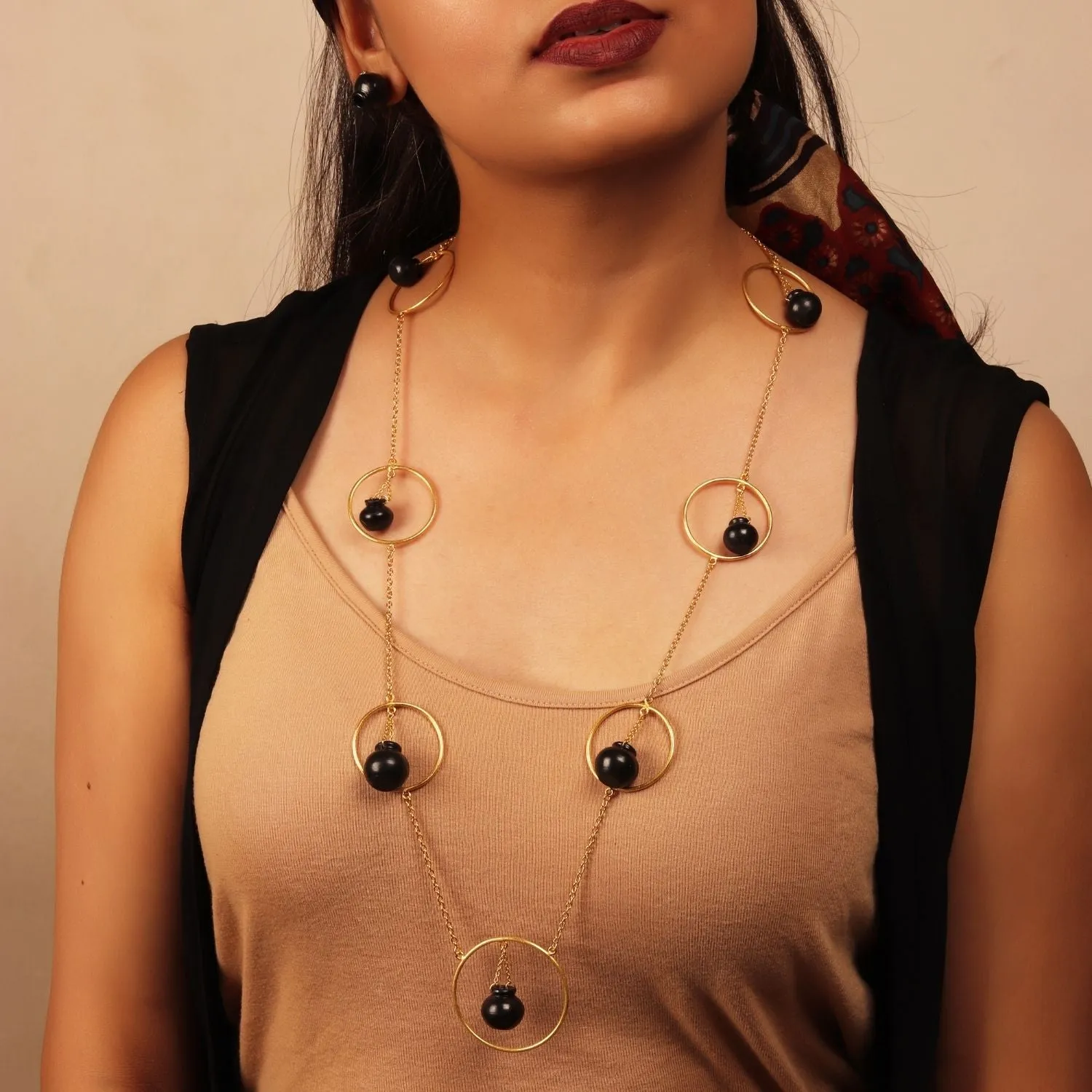 Sikahar Neckpiece | Unique | Conceptual Jewellery | 22kt Gold Plated | Handcrafted