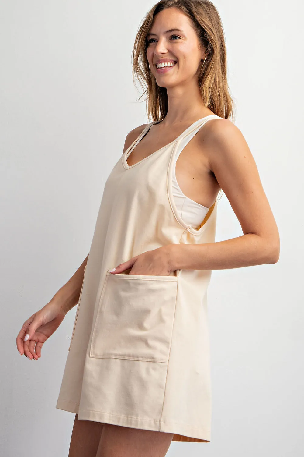 'Sunny Times' Romper - Cream
