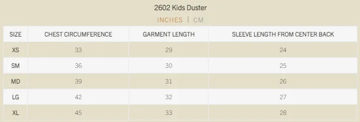 The Outback Trading Company Kid's "Duster" Oilskin Jacket