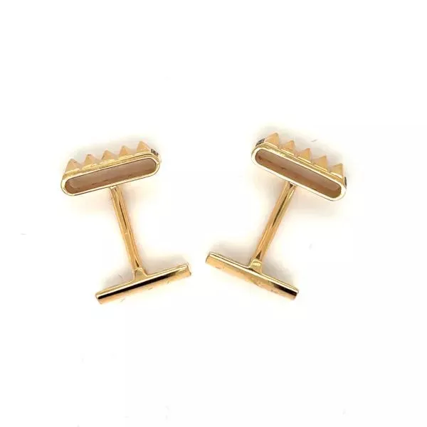 TIMELESS CUFFLINKS YELLOW GOLD