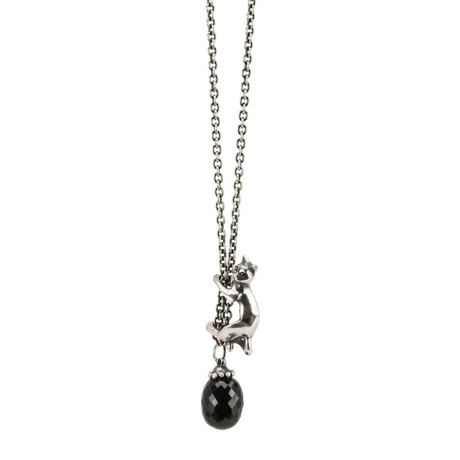 Trollbeads Silver Bead Playful Cat