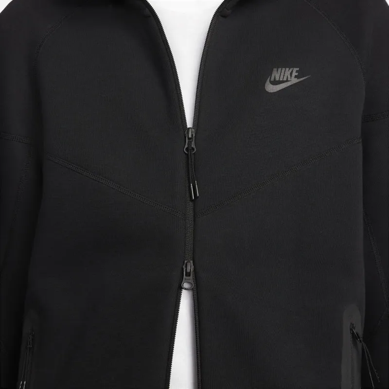 Veste à capuche Nike Tech Fleece pour homme - Noir/Noir - FB7921-010