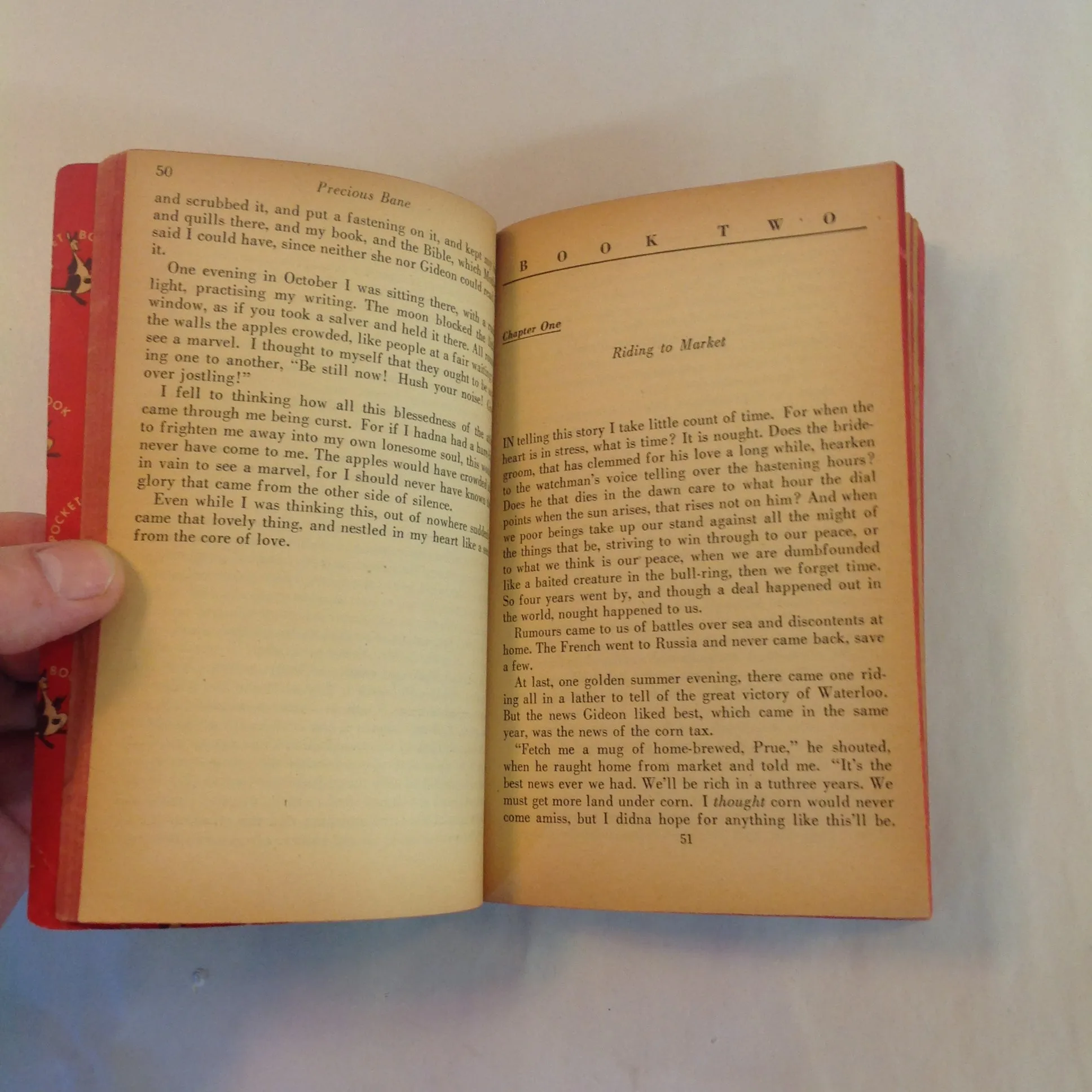 Vintage 1949 Mass Market Paperback Precious Bane Mary Webb