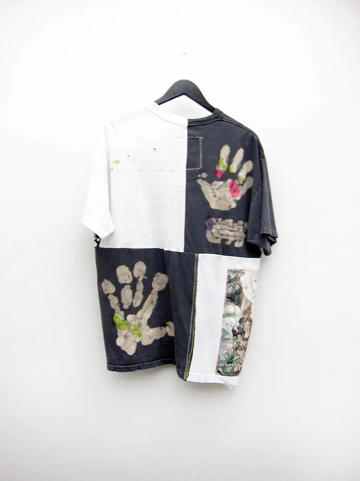 Waggy Tee Patchwork Handprint 2