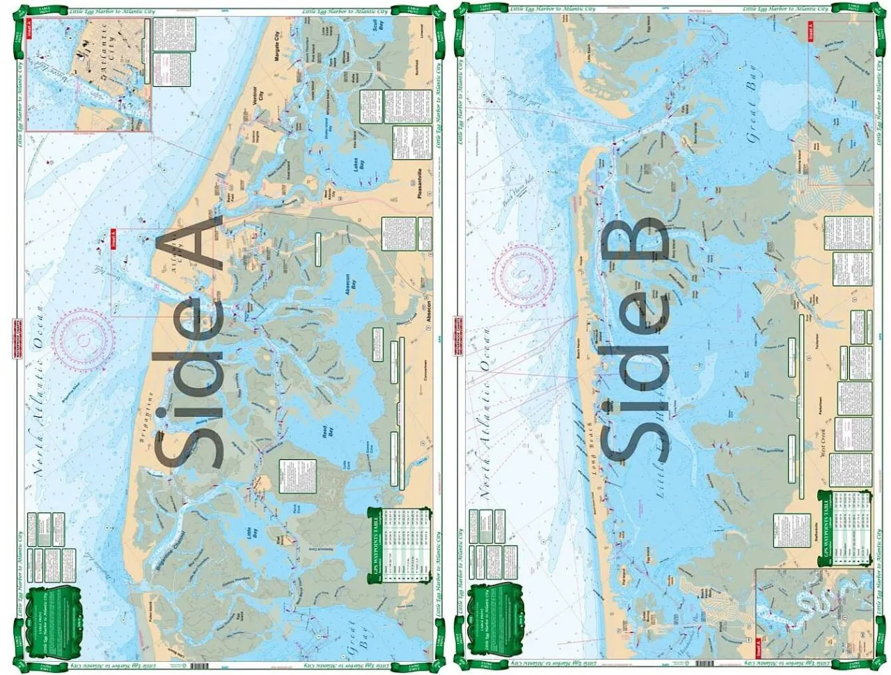 Waterproof Charts IC Inshore and Offshore Nautical Charts