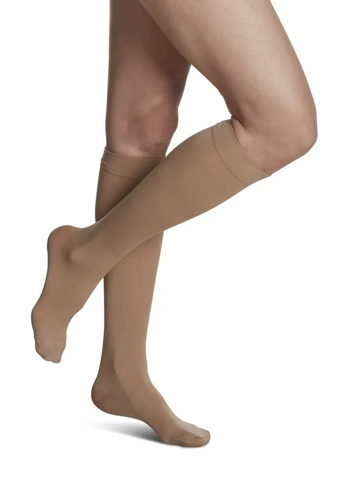 Womens Soft Opaque Knee High 20-30mmHg